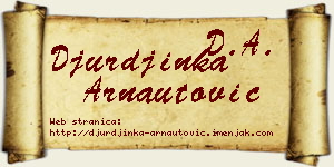 Đurđinka Arnautović vizit kartica